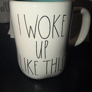 Rae Dunn Coffee Mug with Blue interior